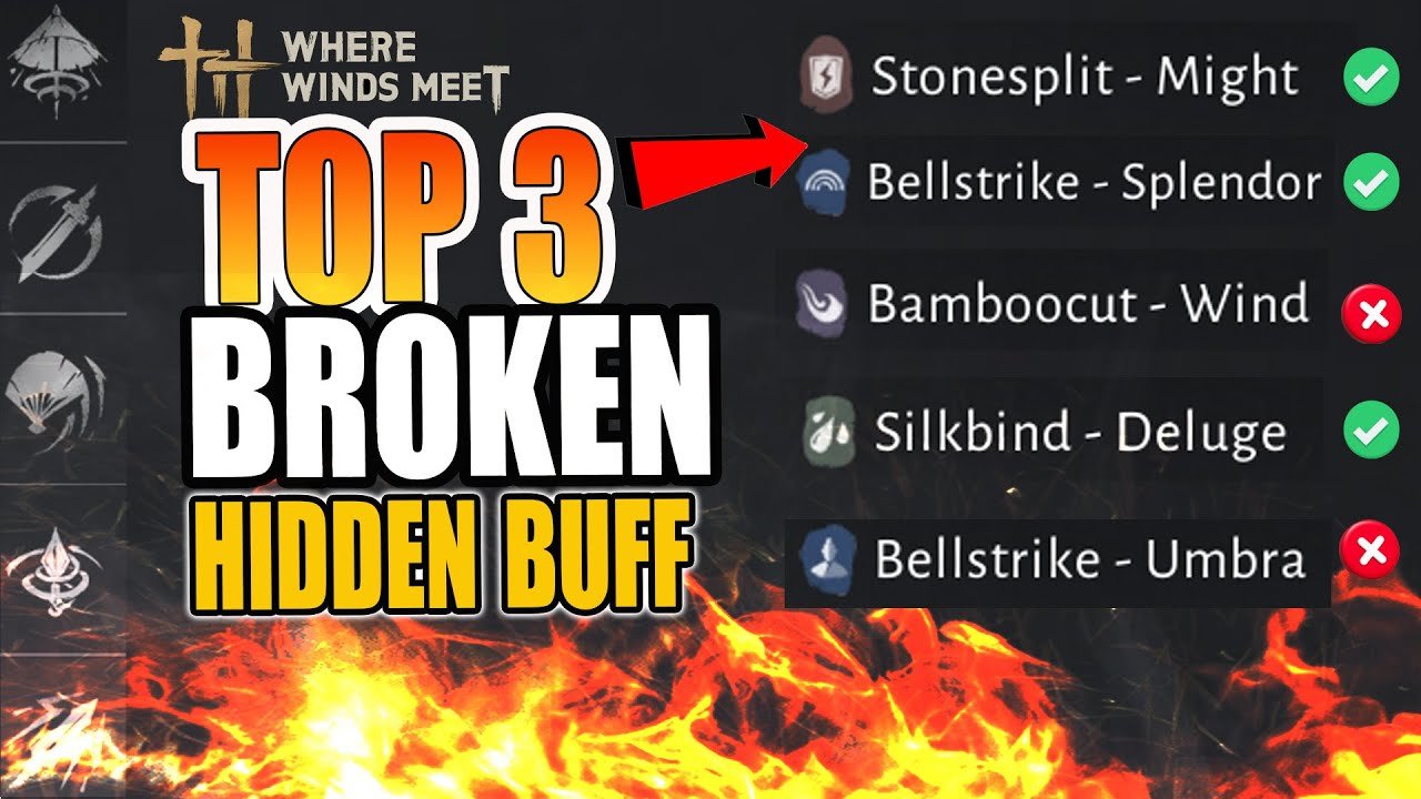 top 3 most buffed weapons in where winds meet 1 2 1280x720